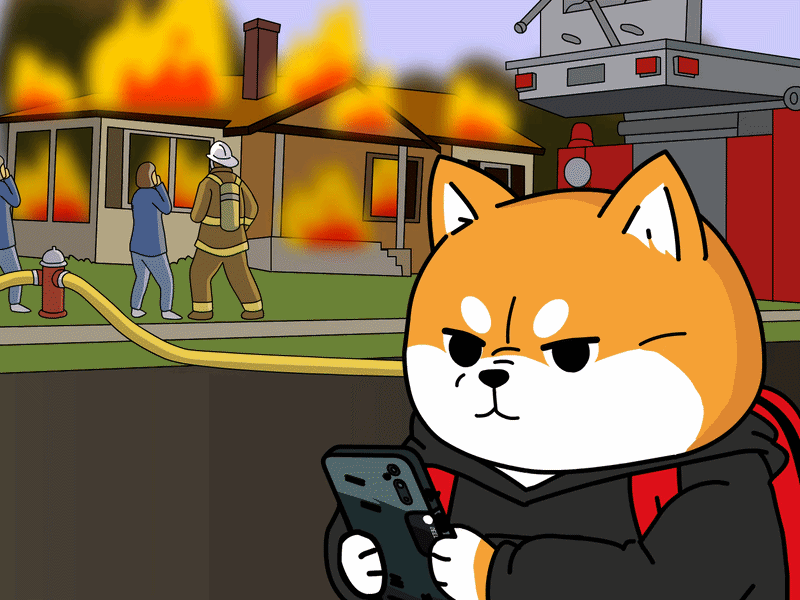 Sagasu fire animation